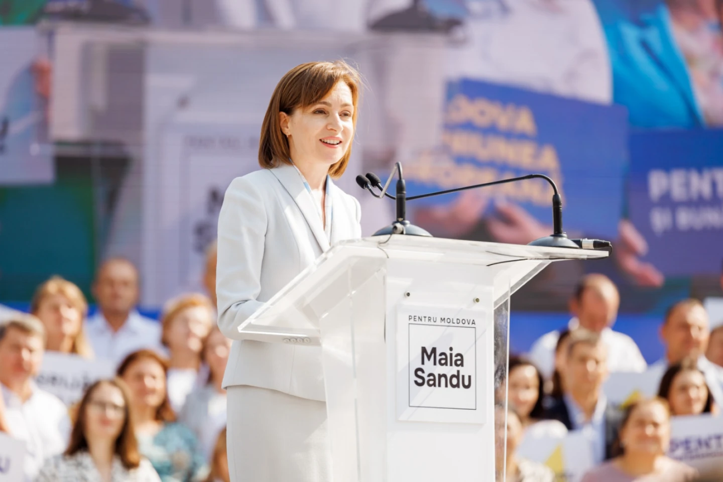 Președinta Maia Sandu s-a lansat în cursa electorală pentru al doilea mandat 