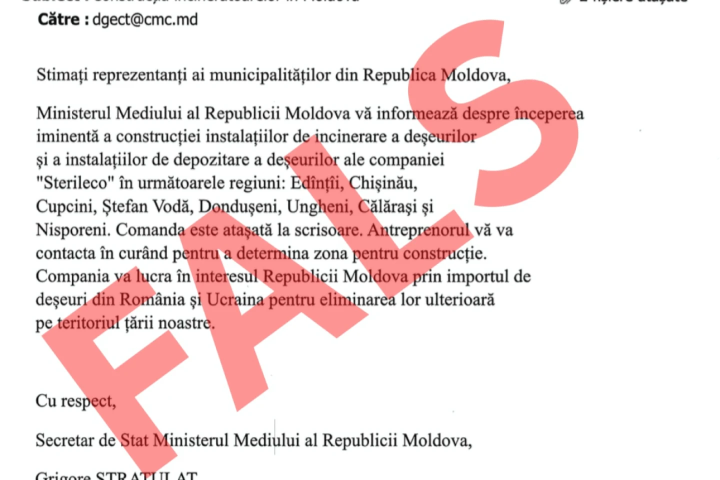Ministerul Mediului  dezminte informațiile false despre ordine  privind incinerarea deșeurilor