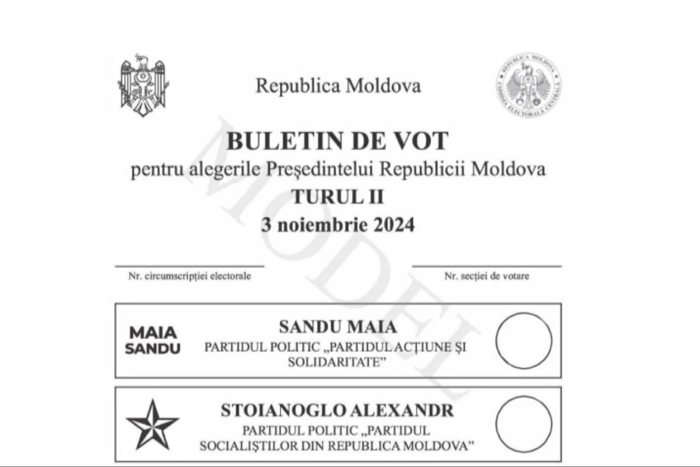 A început tipărirea buletinelor de vot pentru turul doi al alegerilor prezidențiale din RM
