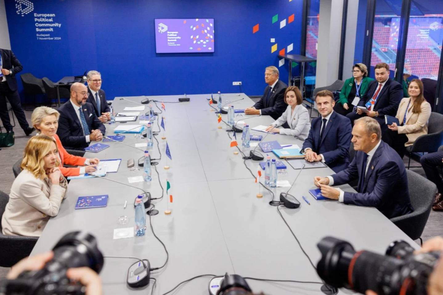 Declarație comună a liderilor europeni după întâlnirea cu Maia Sandu la summitul de la Budapesta