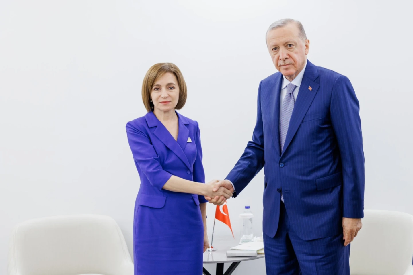 Maia Sandu a discutat despre regiunea găgăuză cu președintele Turciei Recep Tayyip Erdogan