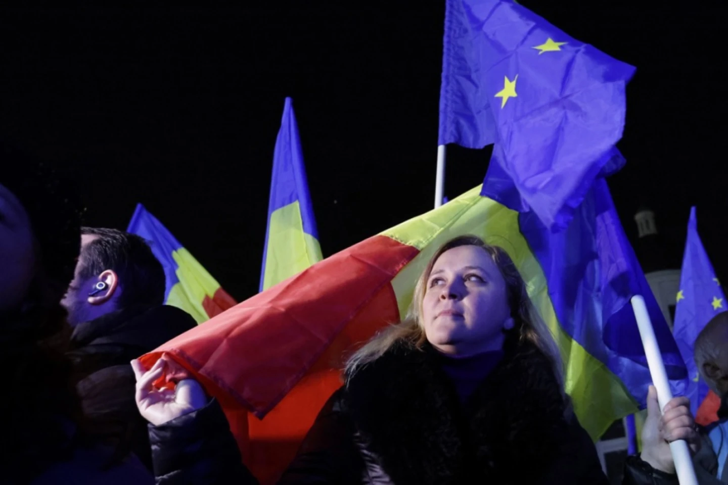 Miting pro-occidental în centrul Bucureștiului