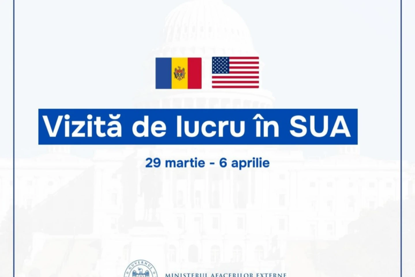 Președintele Parlamentului și șeful diplomației R. Moldova, în vizită în SUA, la deschiderea Consulatelor la Chicago și Sacramento