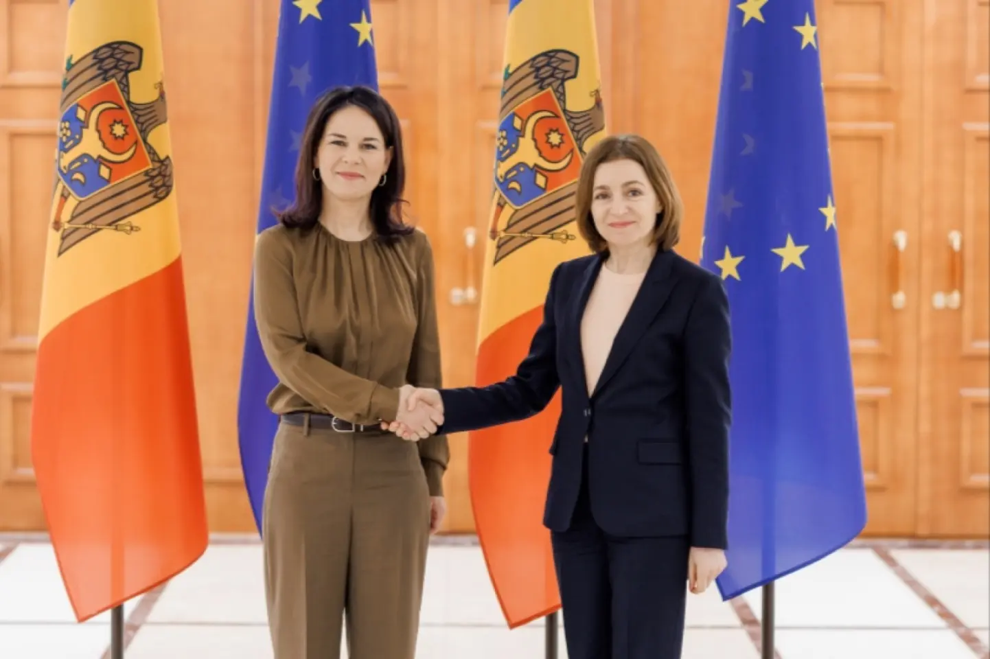 Președinta Maia Sandu a avut o întrevedere cu ministra de externe a Germaniei, Annalena Baerbock