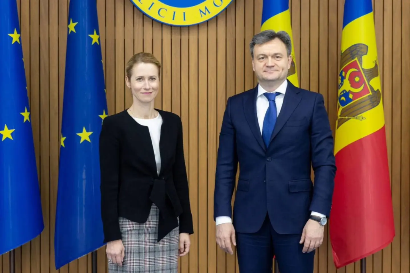 Dorin Recean și Kaja Kallas au discutat despre modernizarea R. Moldova și cooperarea în domeniul securității