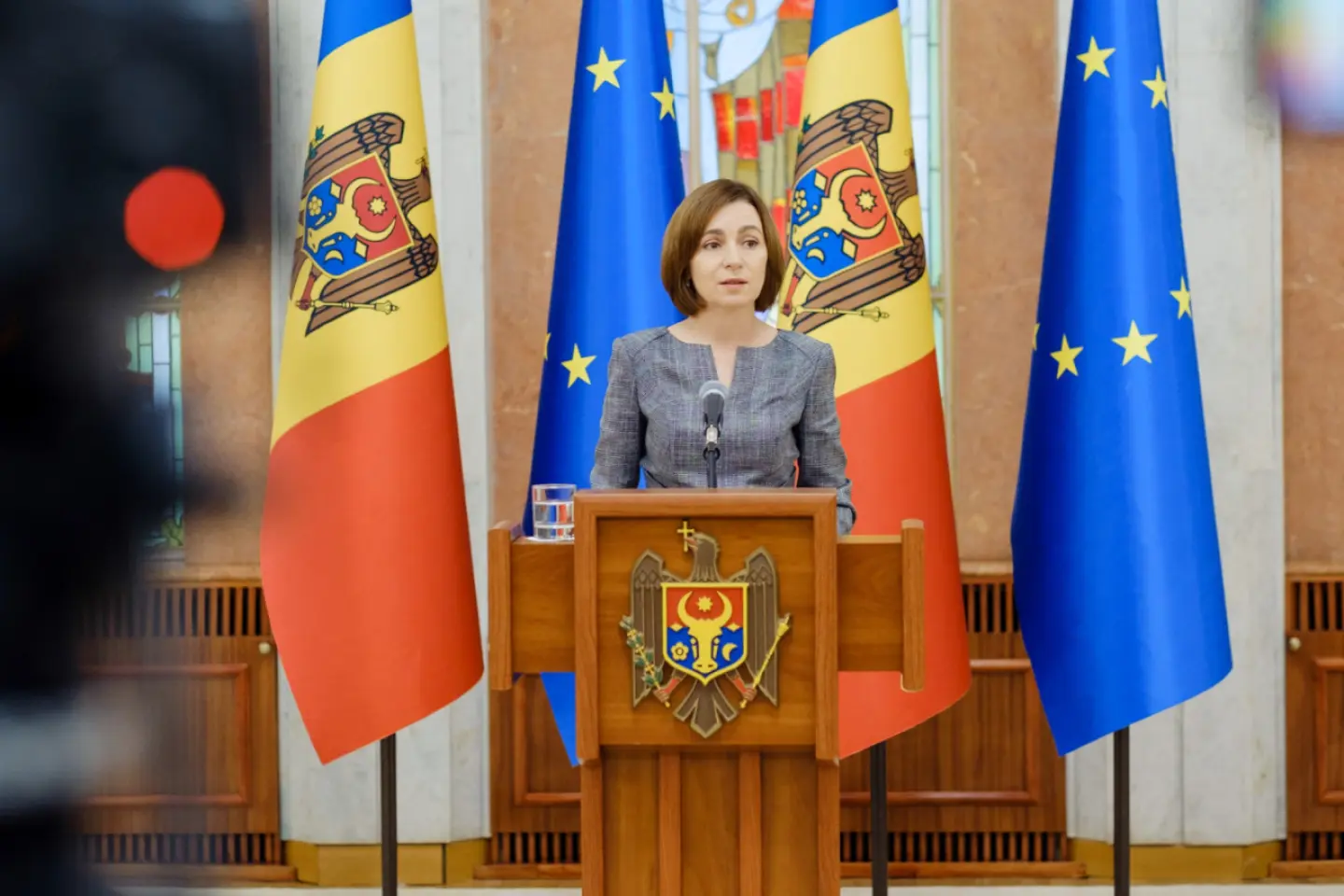 Maia Sandu îndeamnă cetățenii moldoveni cu dublă cetățenie să voteze pentru protejarea parcursului european al României
