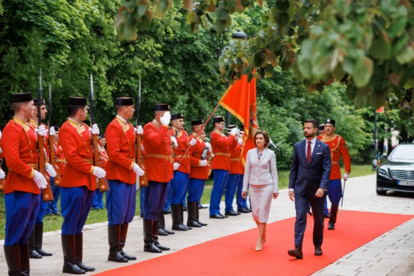 Maia Sandu, în vizită în Muntenegru, stat candidat la aderarea la UE