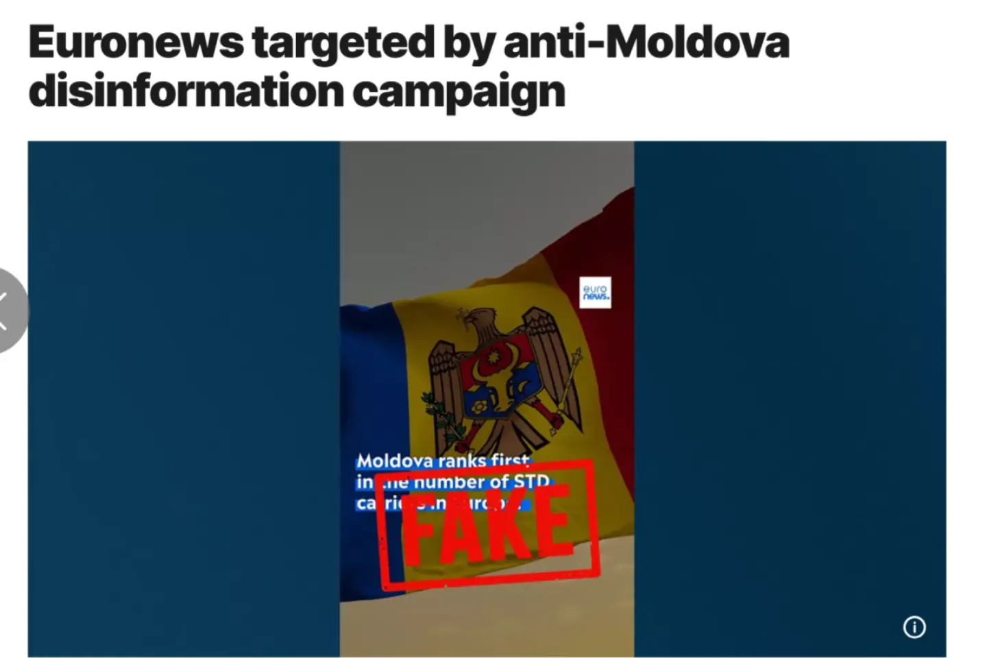 Euronews, ţinta unei campanii de dezinformare anti-Moldova