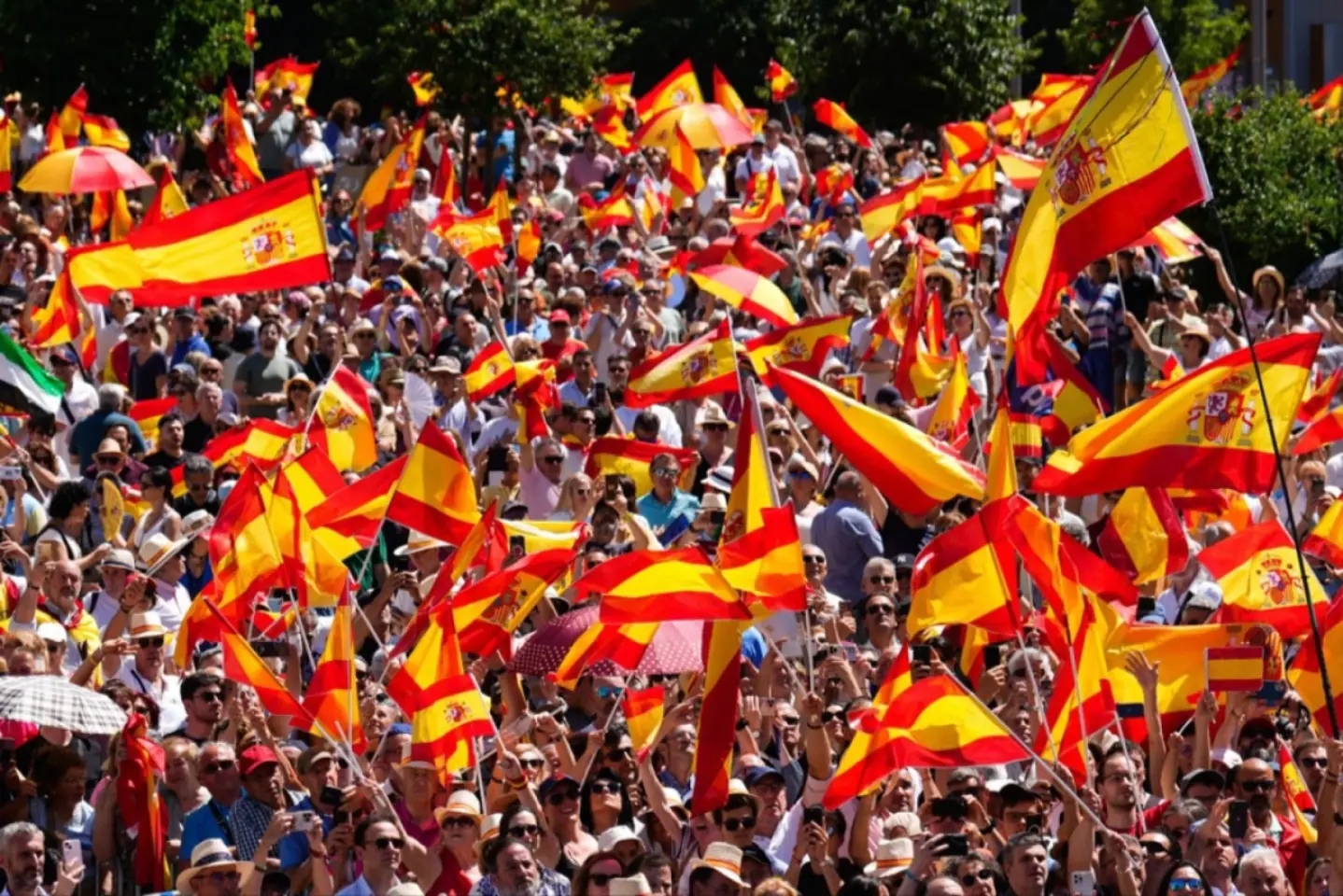 Miting antiguvernamental în Spania