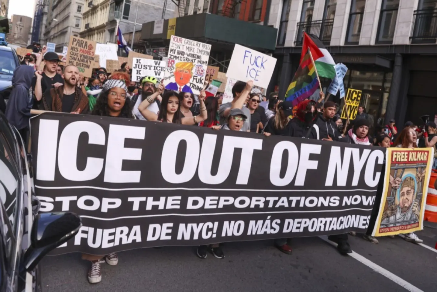 Proteste împotriva politicii antimigraţie a lui Trump, la New York şi Chicago