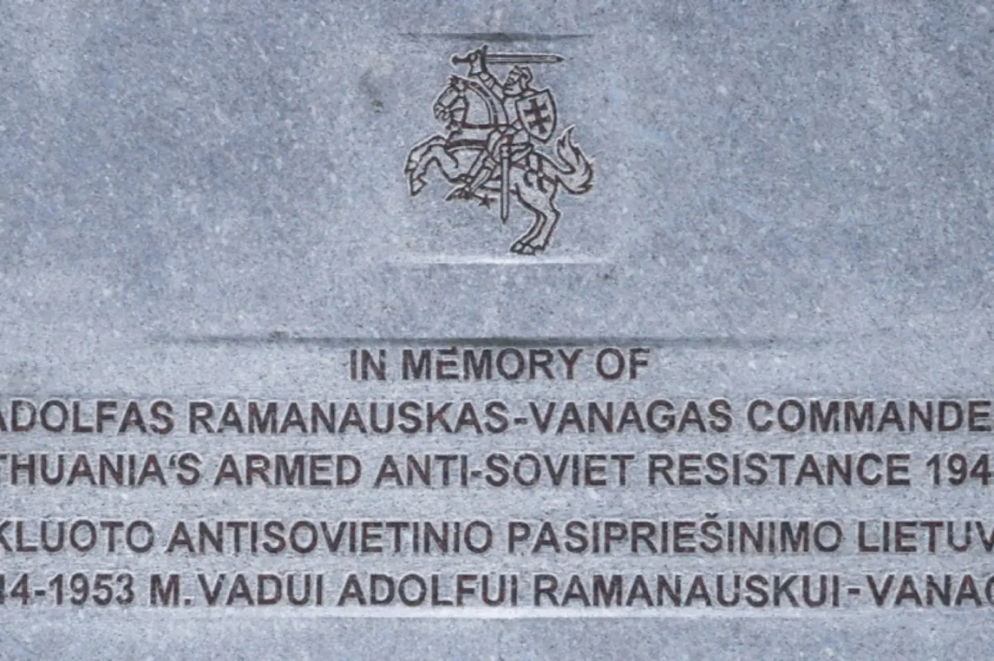 Serviciul de rus informații militare ar fi comandidat profanarea unui monument al rezistenței antisovietice din Lituania