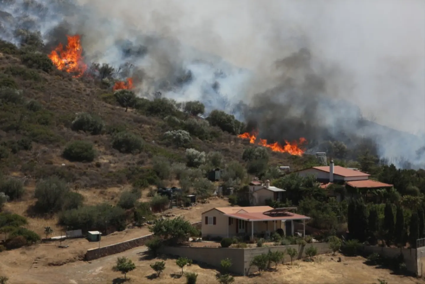 Risc de incendii în Grecia