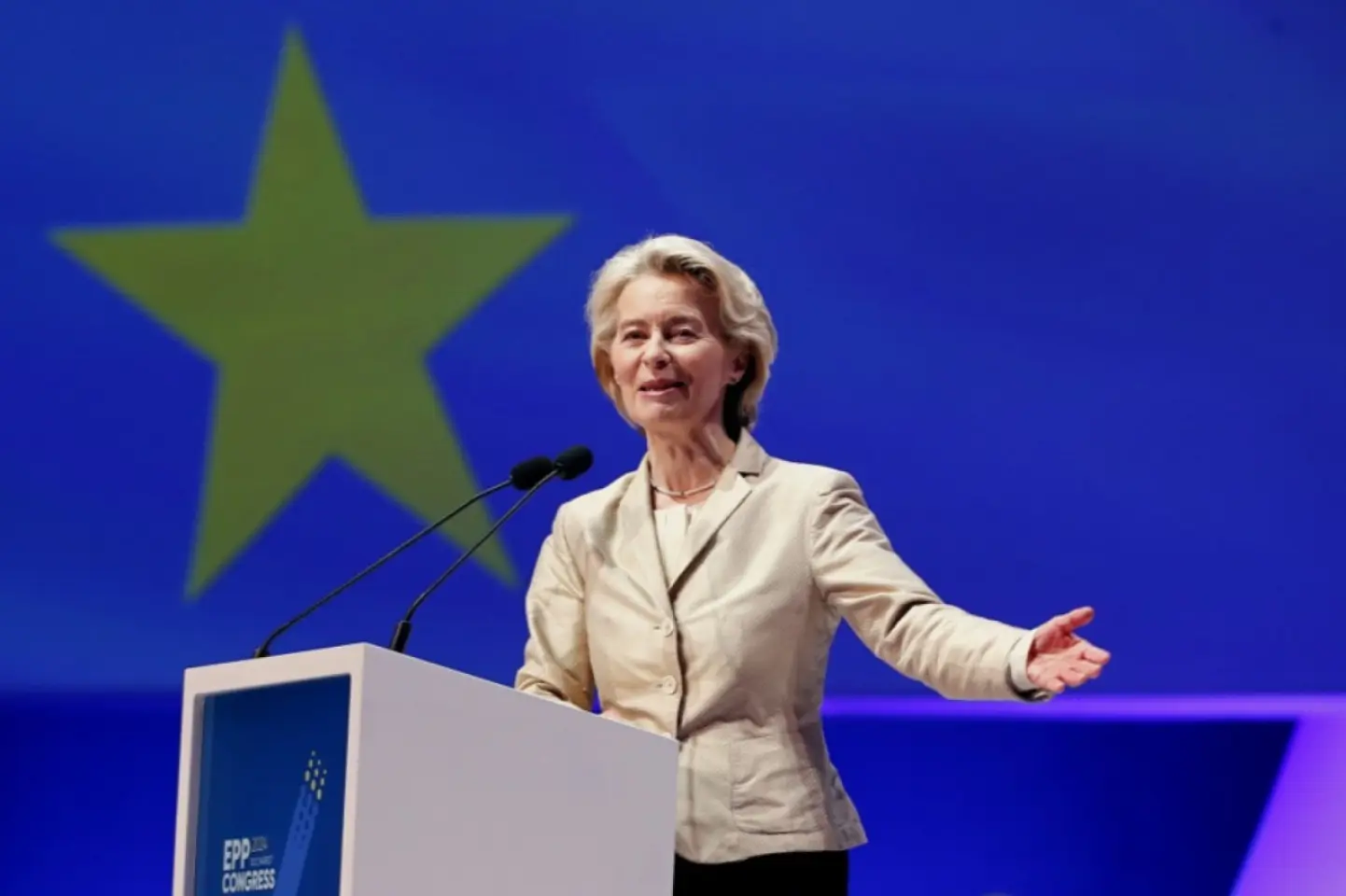Preşedinta Comisiei Europene, Ursula von der Leyen, vine, luni, în România