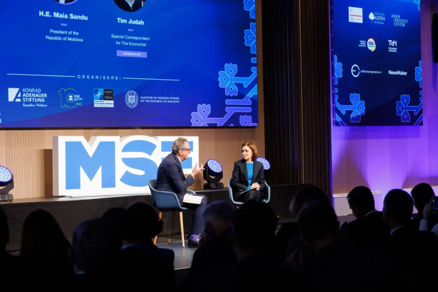 Maia Sandu, la Forumul de securitate: Atacurile hibride ale Rusiei în Moldova sunt multidimensionale