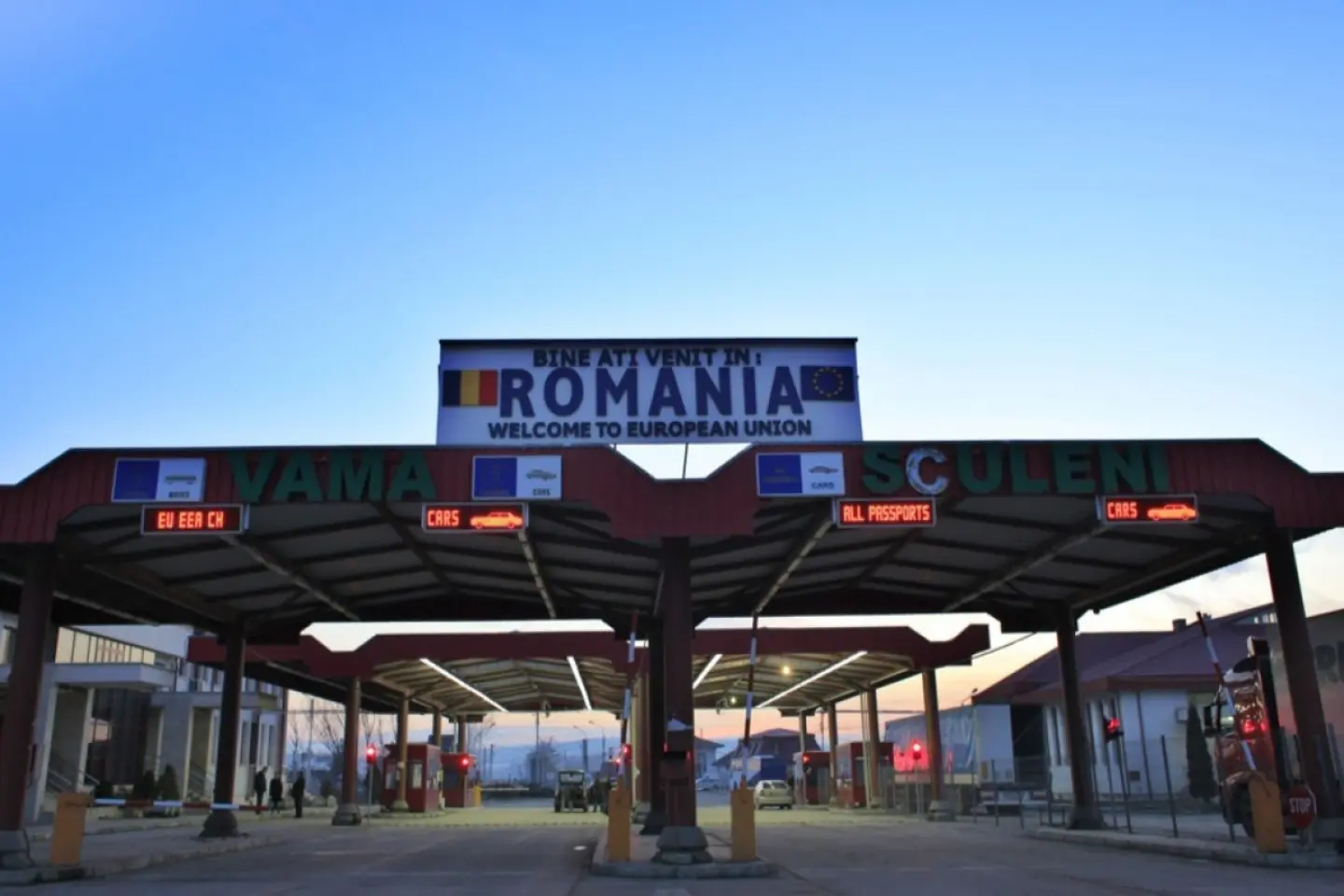 Sistem de control coordonat, amplasat pe teritoriul României, la trecerea de la Ungheni a frontierei de stat cu Republica Moldova 