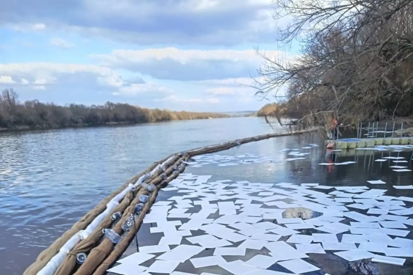 Două din cele șase filtrele instalate pe Nistru în zona de nord, la Arionești, Dondușeni, au fost înlocuite