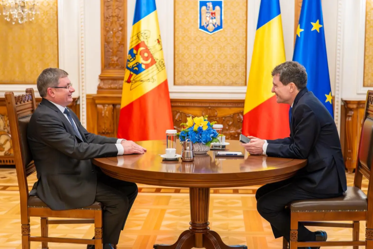 Igor Grosu a discutat la București cu Nicușor Dan despre securitate și integrarea europeană