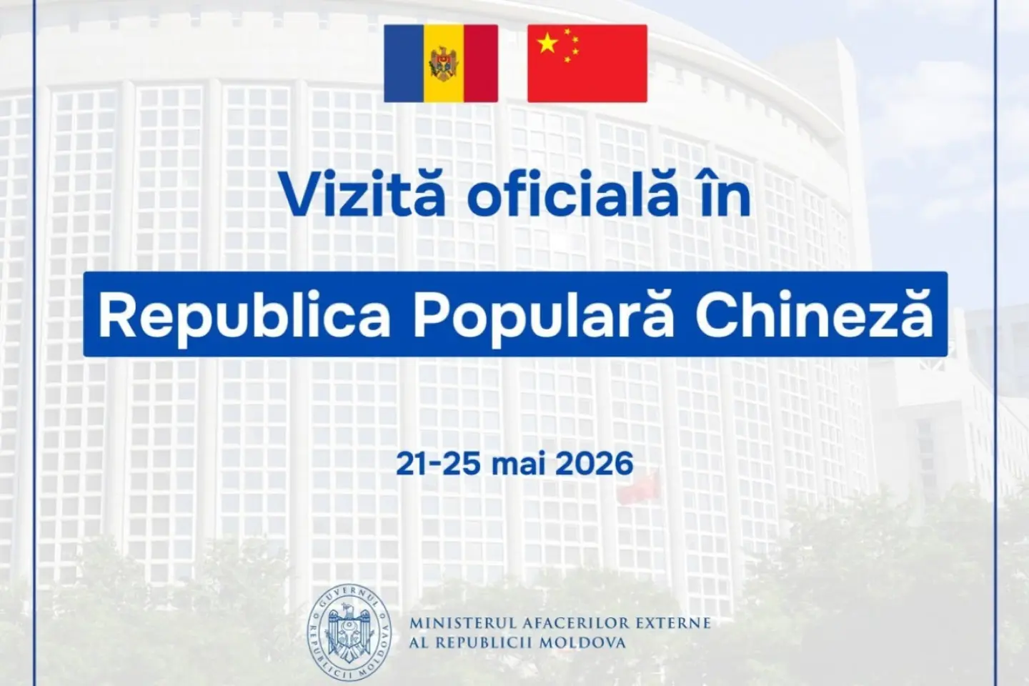 Ministrul de externe, Mihai Popșoi, merge în vizită oficială în China