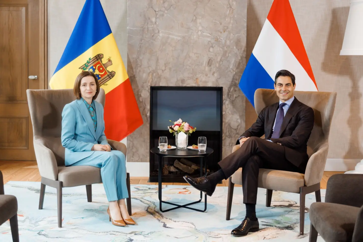 Maia Sandu a discutat, la Haga, cu liderii noii coaliții de guvernare din Țările de Jos 