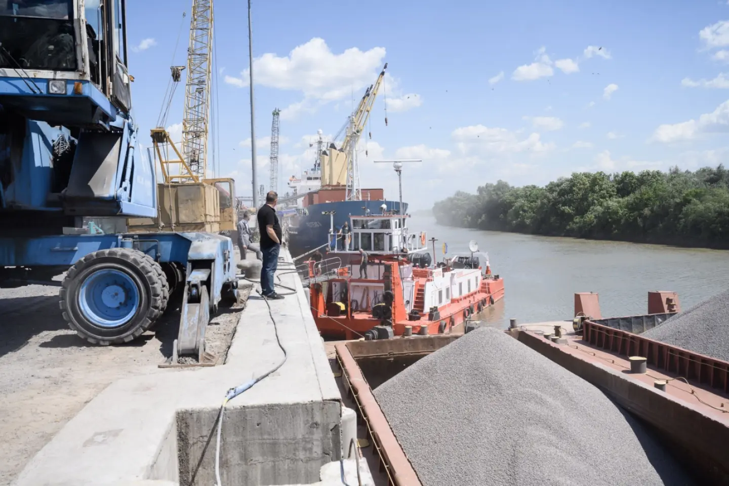 Dezvoltarea infrastructurii portuare de la Giurgiulești, discutată de oficiali din R. Moldova și România