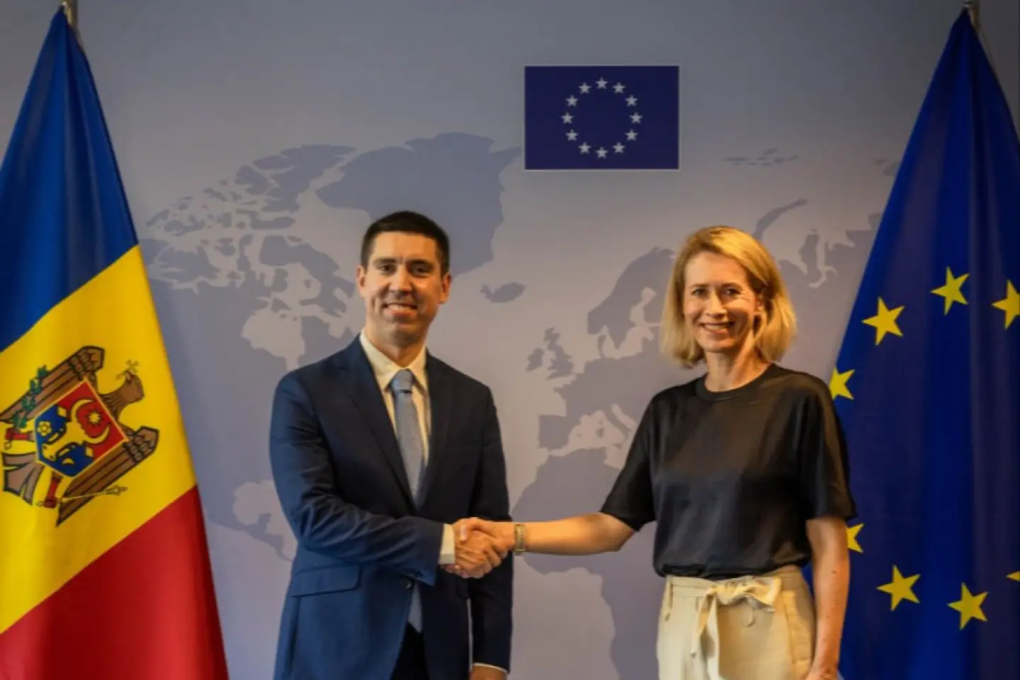 Mihai Popșoi și Kaja Kallas au discutat despre aderarea R. Moldova la UE și cooperarea în domeniul securității