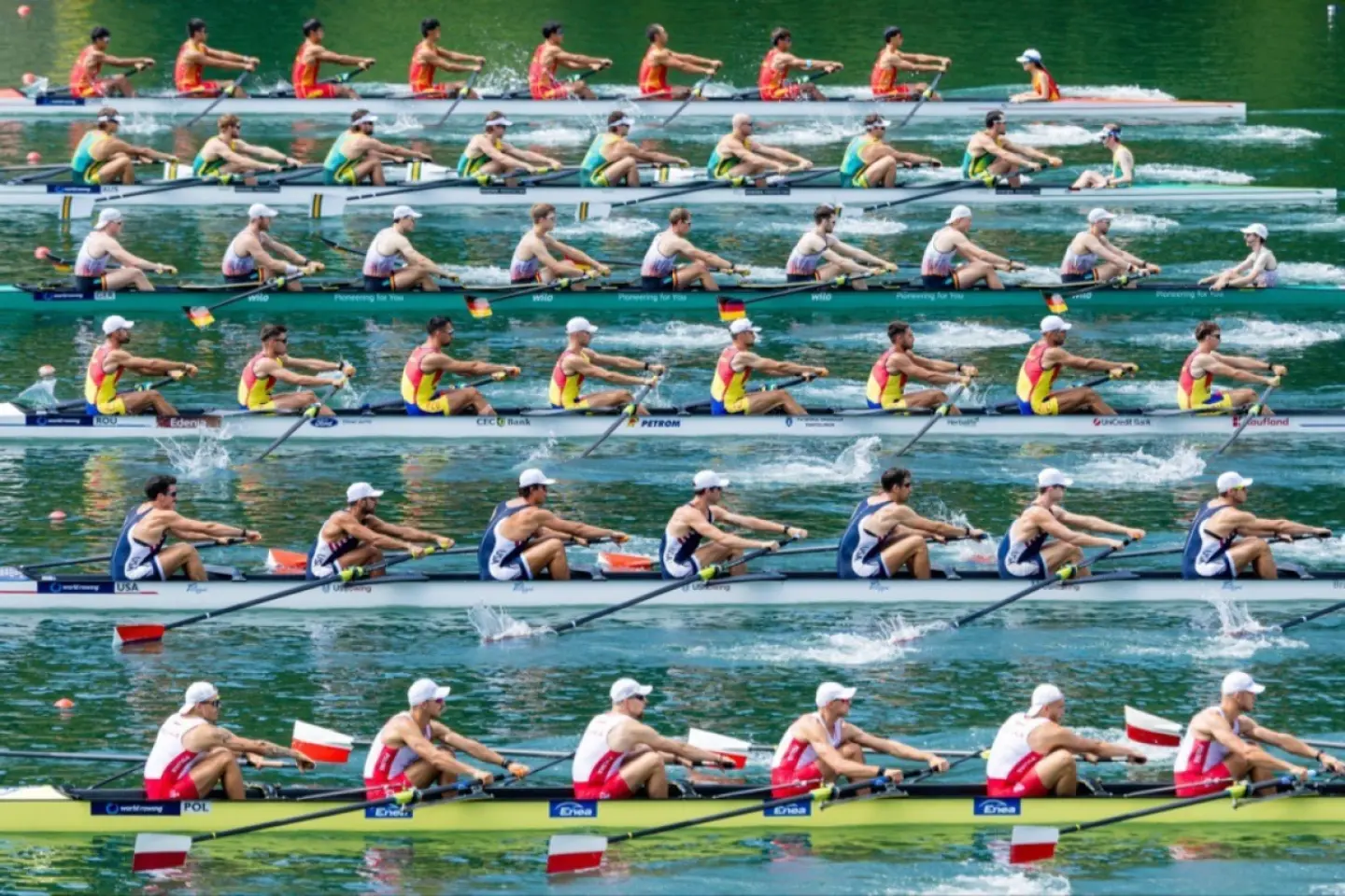 De patru ori aur pentru canotorii români la Campionatele Europene 