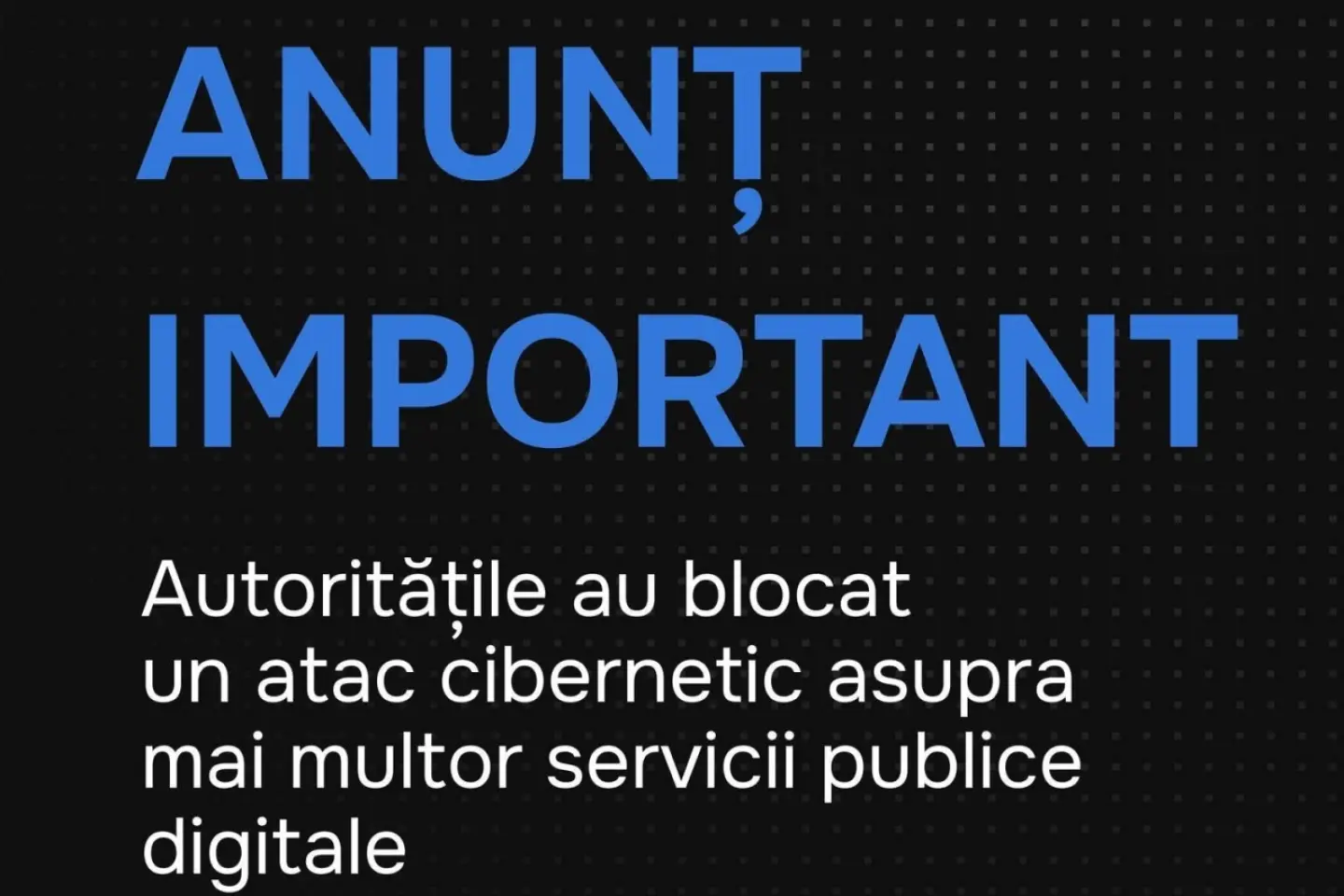 R. Moldova, vizată de un atac cibernetic. Atacul a vizat o serie de servicii publice digitale ale statului, fiind înregistrate circa 11 milioane de solicitări de accesare